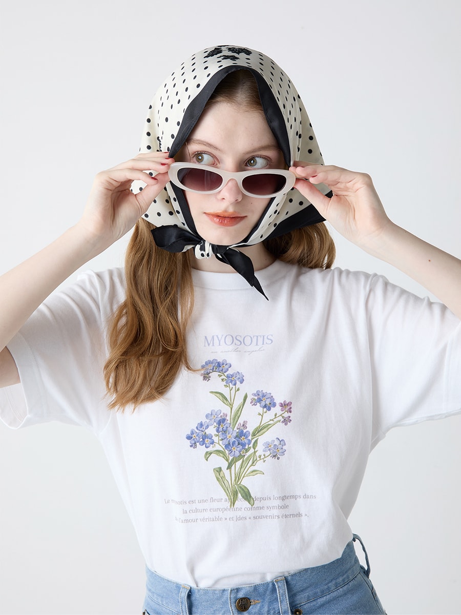 フラワープリントTシャツシリーズ