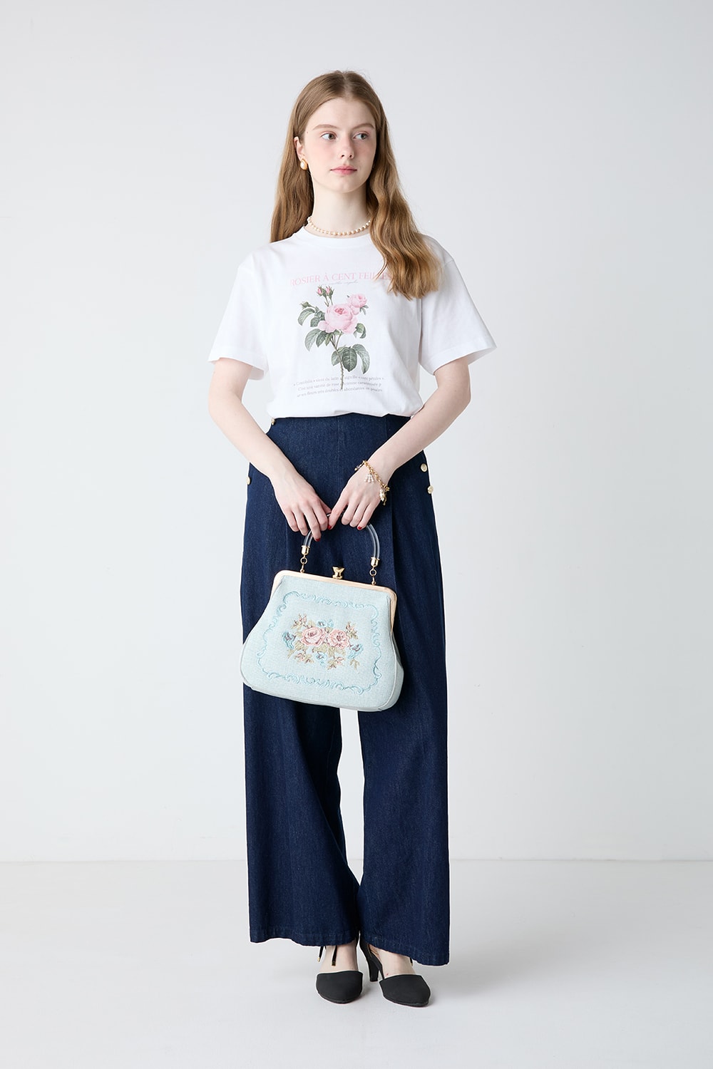 フラワープリントTシャツシリーズ