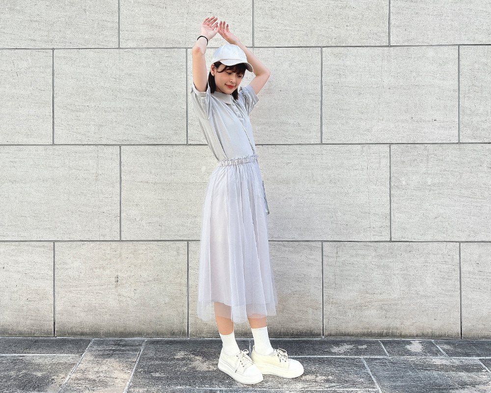 Skirt with or Suspenders or Skirt Frill Shoulder - フリル