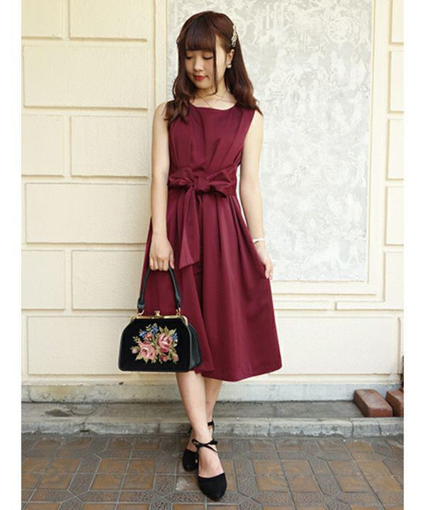 bordeaux / 153cm / ワンピースのみの着用