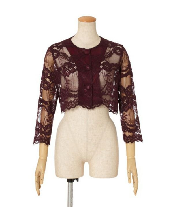 カーディガン (bordeaux)