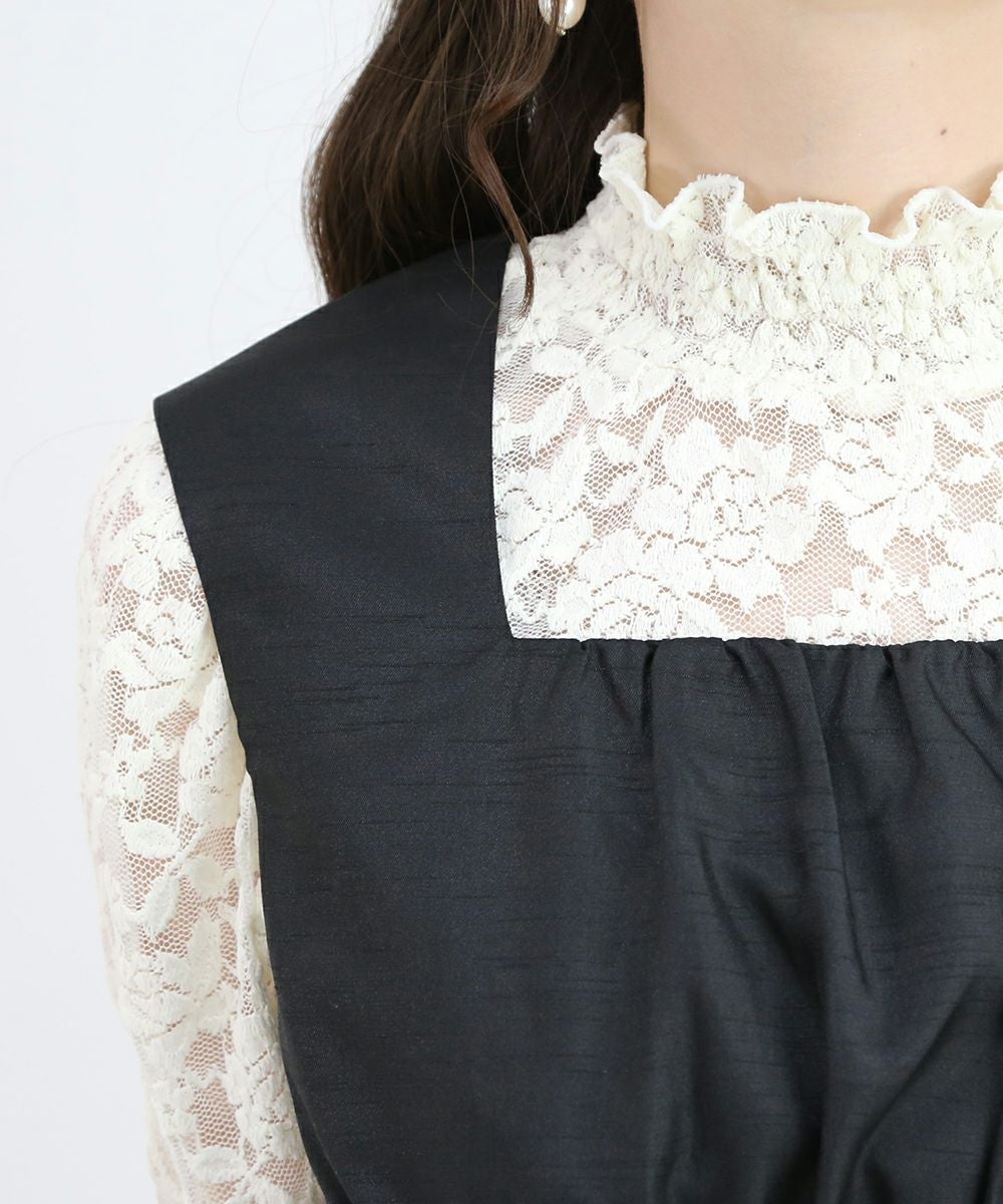 black / 162cm / レースインナーとのレイヤード