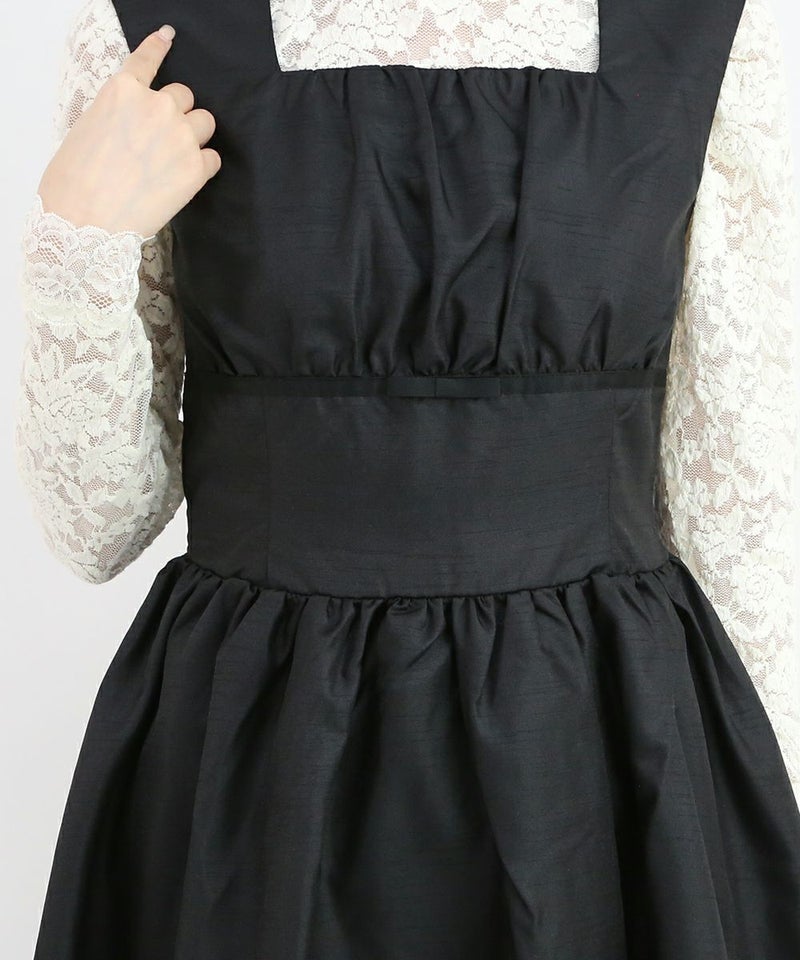 black / 162cm / レースインナーとのレイヤード