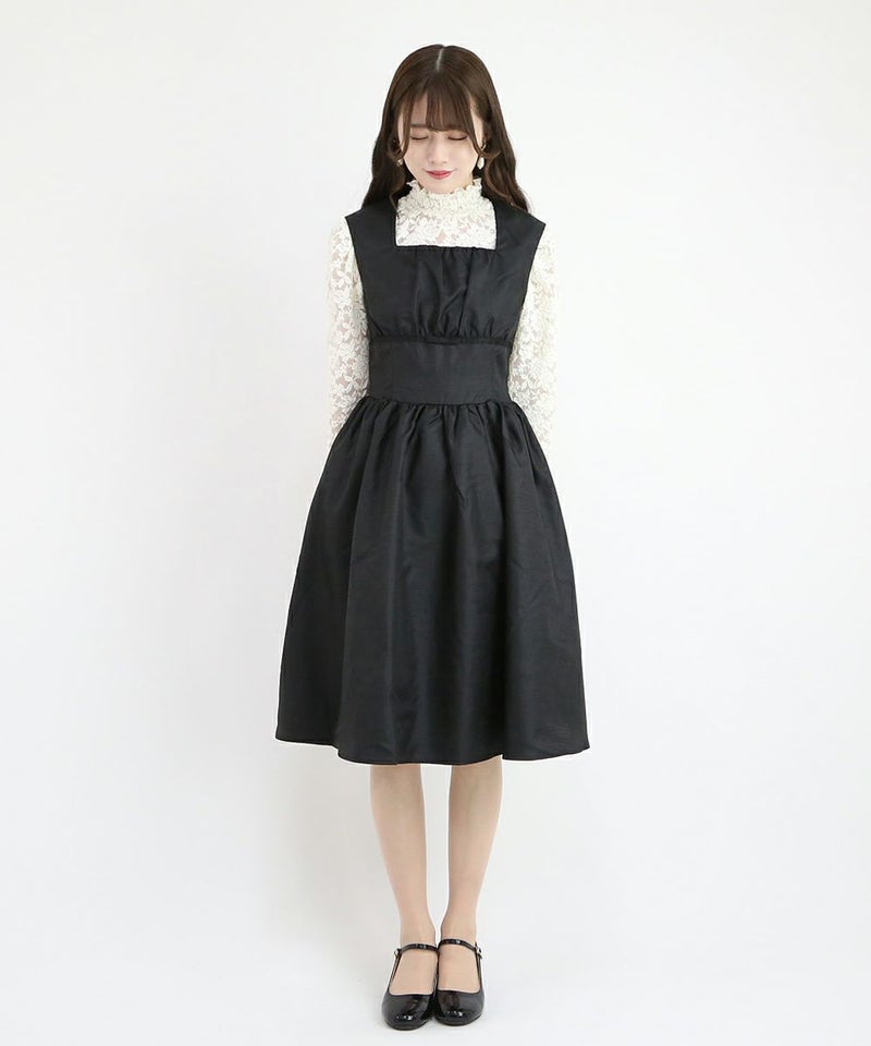 black / 162cm / レースインナーとのレイヤード