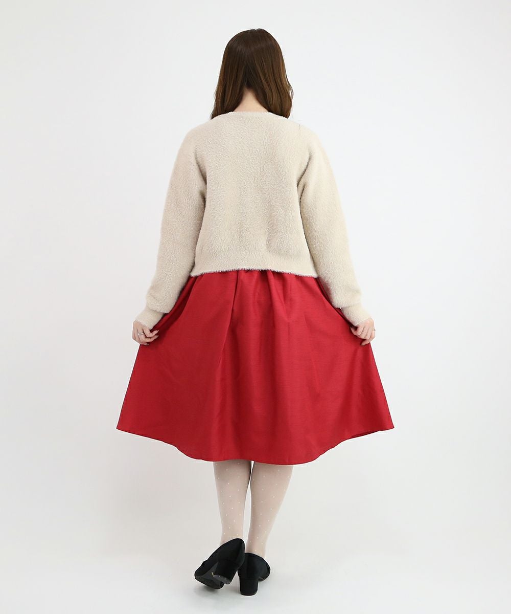 red / 153cm / カーディガンとのレイヤード