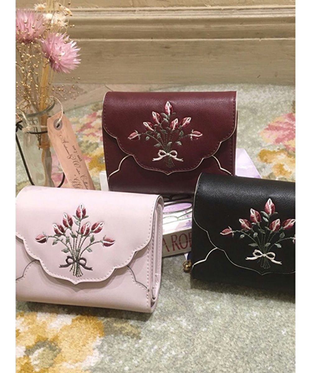 ハンカチ刺繍ウォレット/ananotherangelus [24BC06a005] | F i.n.t公式