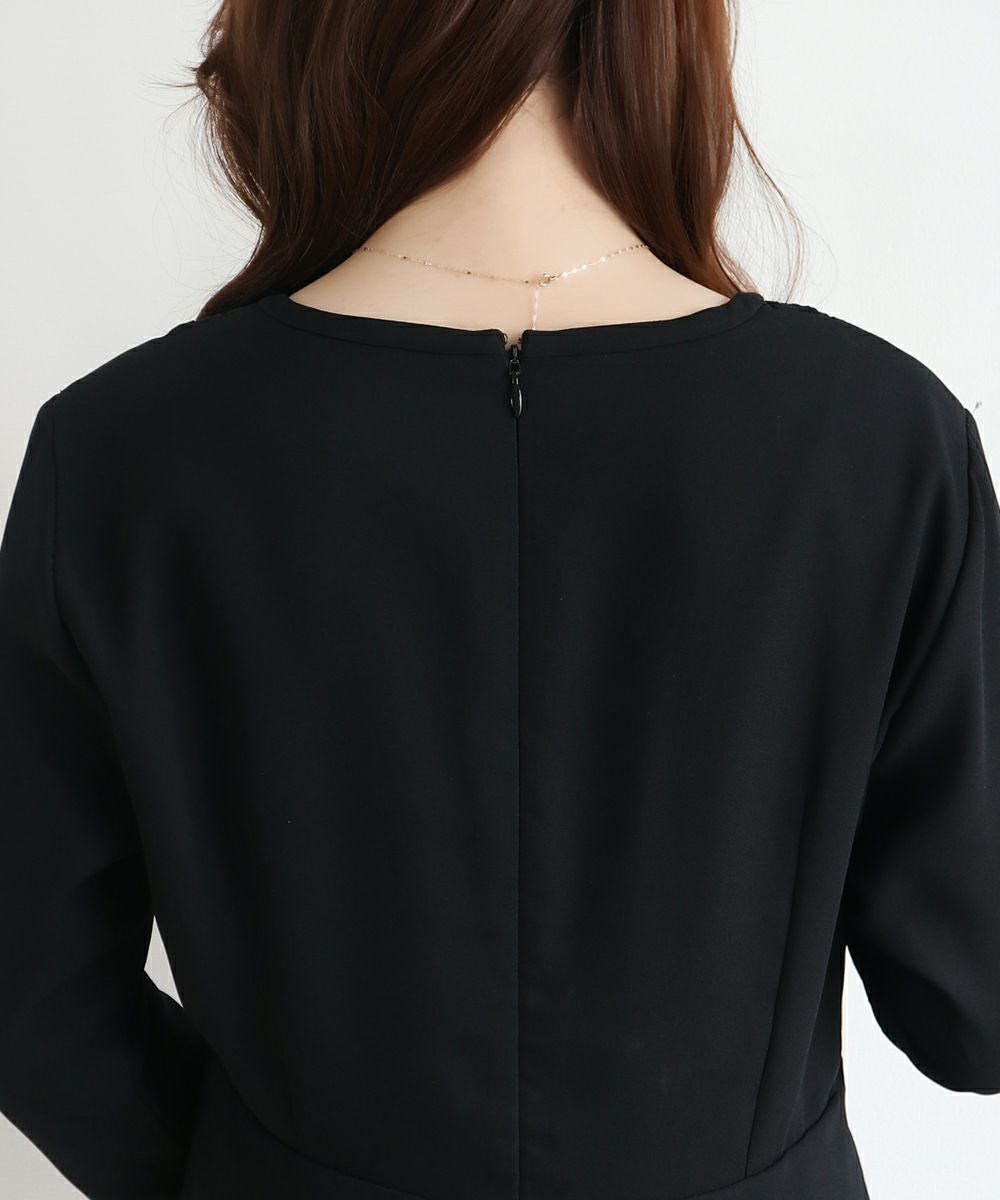 ヨークレース使いワンピース【オケージョン】/F i.n.t Black Formal