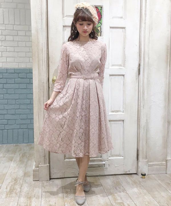 Another Edition レースガウン 美品 4/23出品終了 kaene（カエン） ドレス 入学式 配色レースエプロンワンピース「結婚式