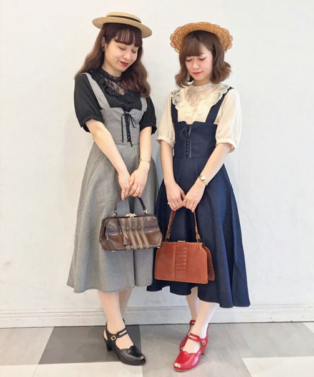 familiar ワンピース/Tシャツ2点/スカート　4点まとめセット 90 ベストレイヤードシャツワンピース(ロングワンピース)｜ワンピース