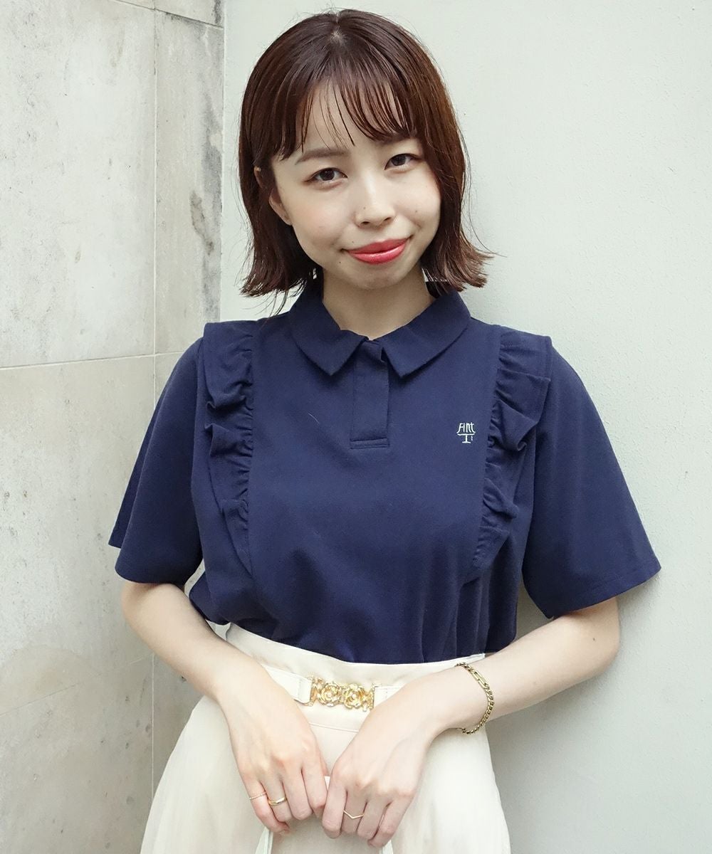 リメイク風フリルポロシャツ/F i.n.t[29AI07g004] | F i.n.t公式通販サイト