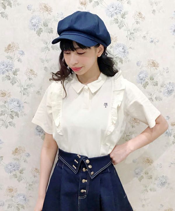 リメイク風フリルポロシャツ/F i.n.t[29AI07g004] | F i.n.t公式通販サイト