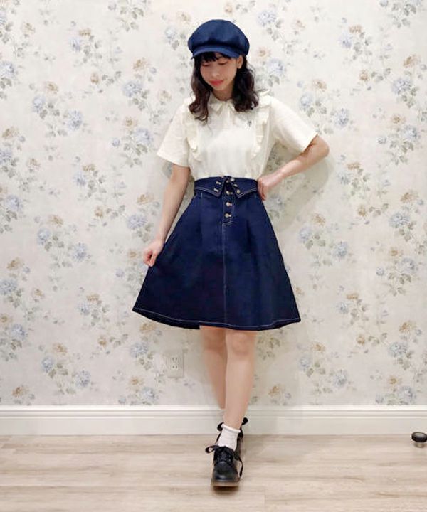 リメイク風フリルポロシャツ/F i.n.t[29AI07g004] | F i.n.t公式通販サイト