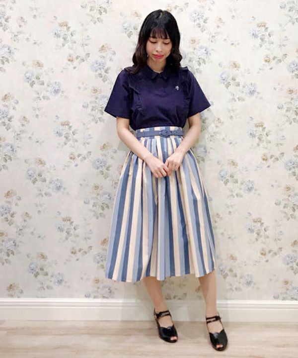 リメイク風フリルポロシャツ/F i.n.t[29AI07g004] | F i.n.t公式通販サイト