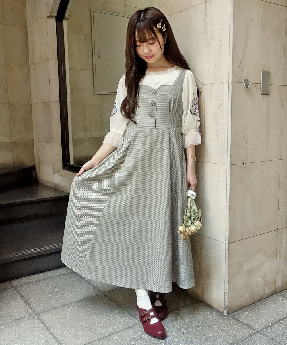 スミレ刺繍チュールブラウス/an another angelus[30BF02h024] | F