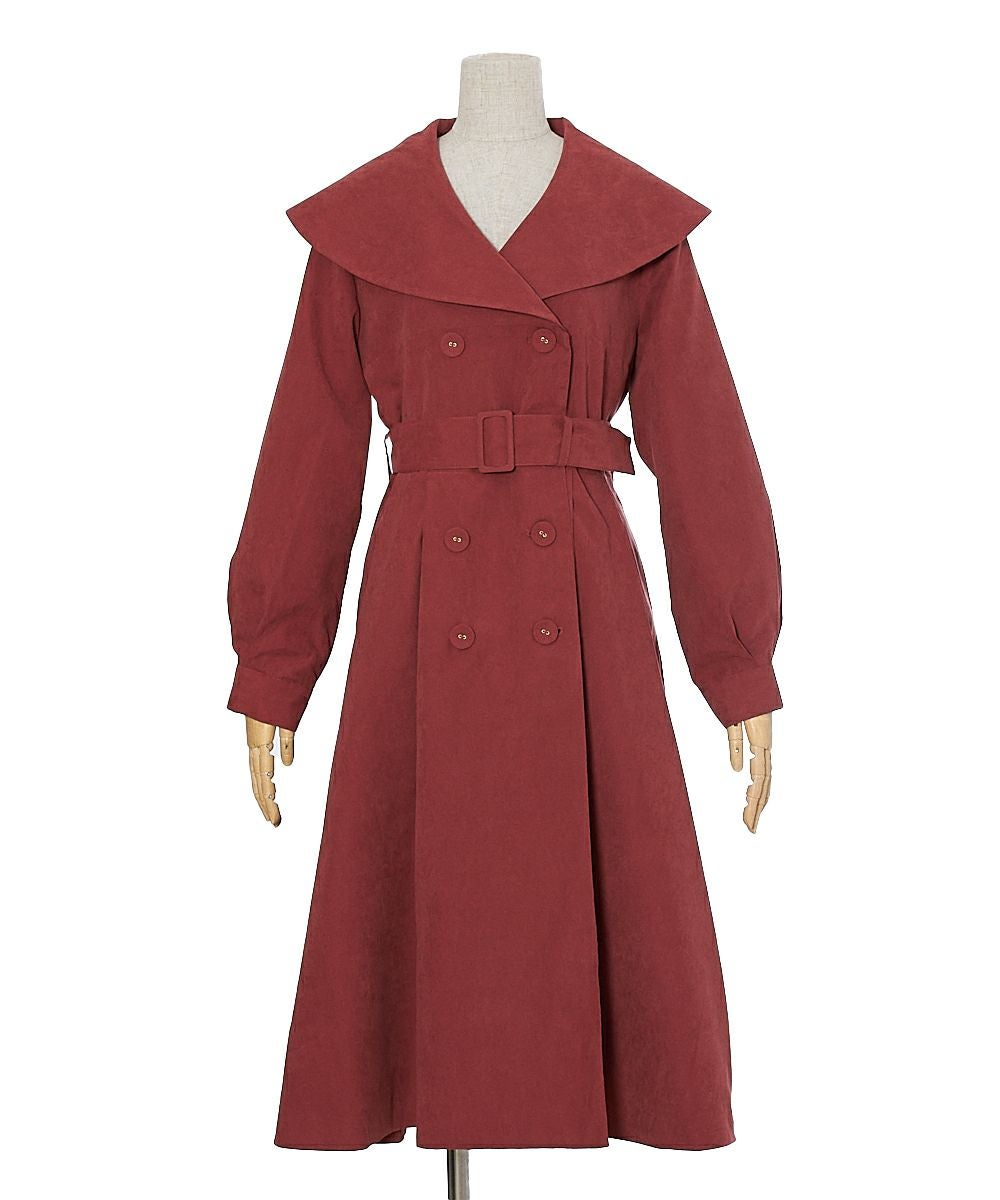 □ビッグカラーフレアーコート/an another angelus [31BD03j001] | F