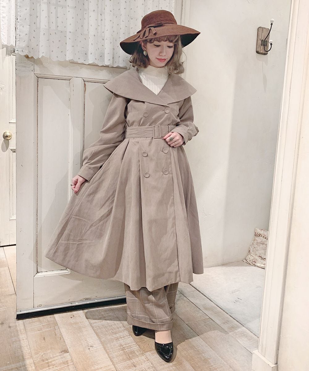 □ビッグカラーフレアーコート/an another angelus [31BD03j001] | F