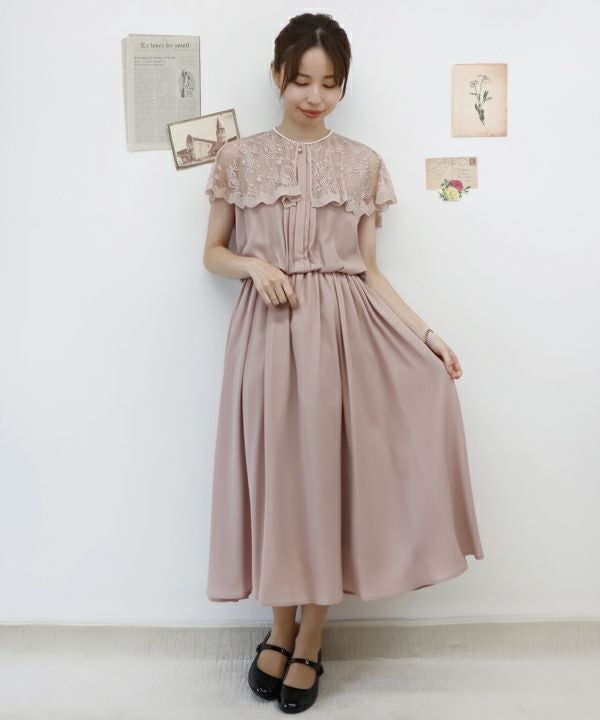 pink beige / 158cm / リボンを外した場合