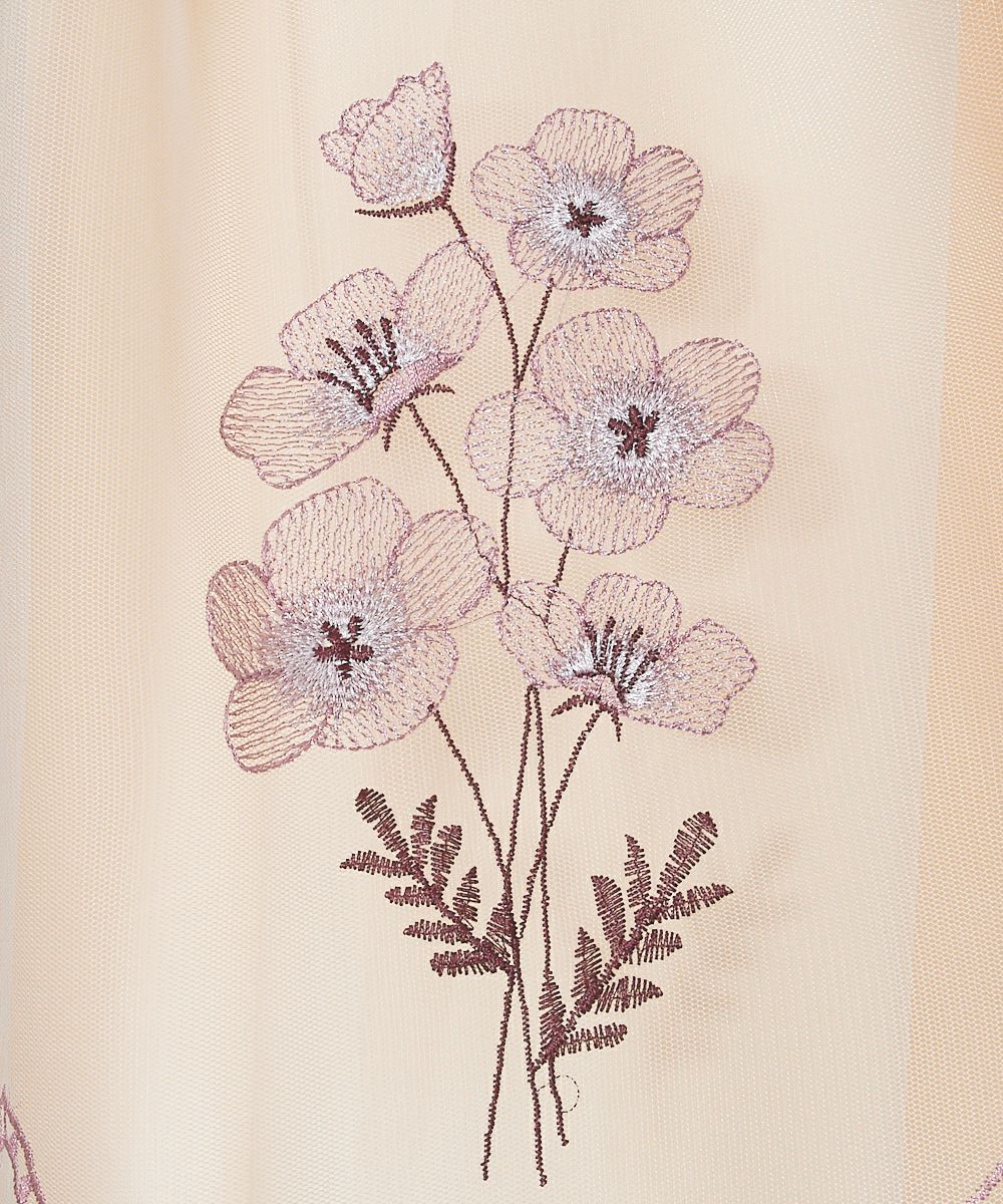ネモフィラ刺繍チュールスカート/an another angelus [33BG03p002] | F