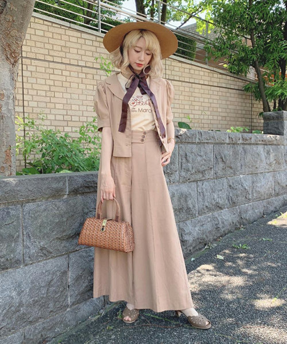 ＊11/3限定セール＊美品 ロンハーマン エブール シルクコットン アンサンブル レースカットワークサンダル/an another angelus [33BA02c004] | F