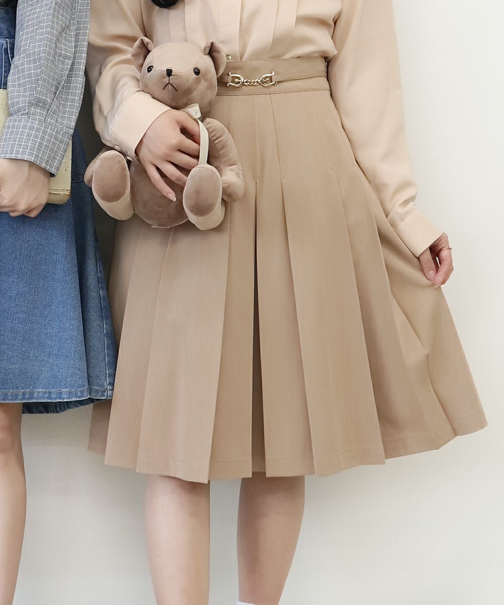 AKI G/FORE ベージュ プリーツスカート WOMEN ESSENTIALプリーツスカート ベージュ