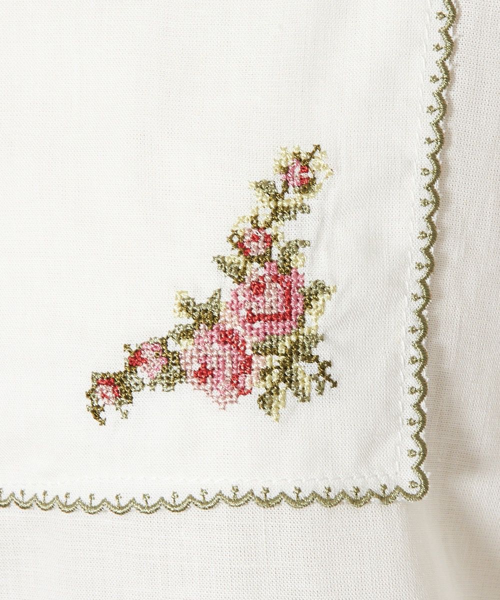 ハンカチクロスステッチ刺繍ブラウス/F i.n.t [33AF02h012] | F i.n.t