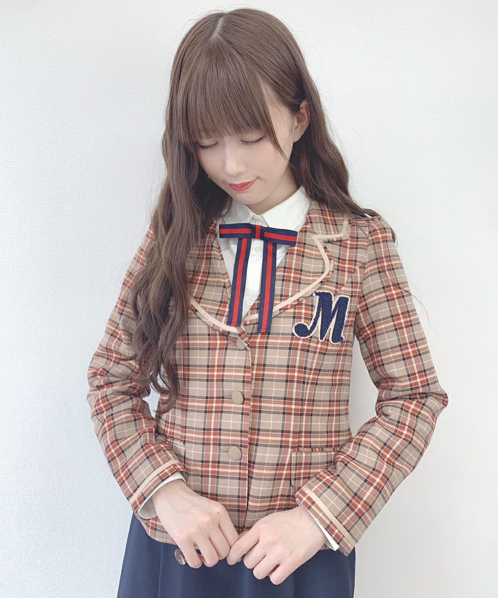 □ワッペン付きチェックジャケット/F i.n.t [0003134300] | F i.n.t