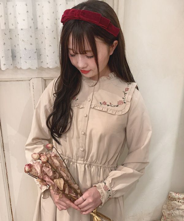 ヨークローズ刺繍ワンピース/F i.n.t [35AE02j006] | F i.n.t公式通販