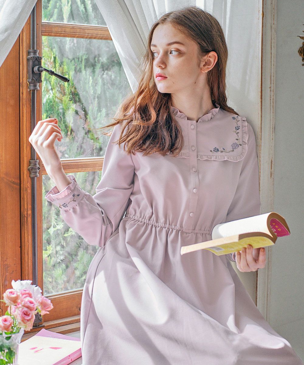 ワンピース pinkrose ヨークローズ刺繍ワンピース/F i.n.t [35AE02j006] | F i.n.t公式通販