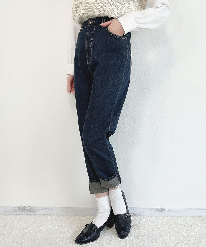 indigo / 162cm (Sサイズ着用)