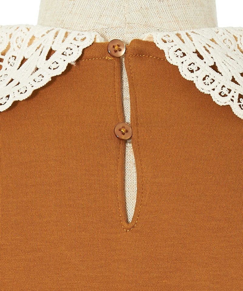 衿ボタン (camel)