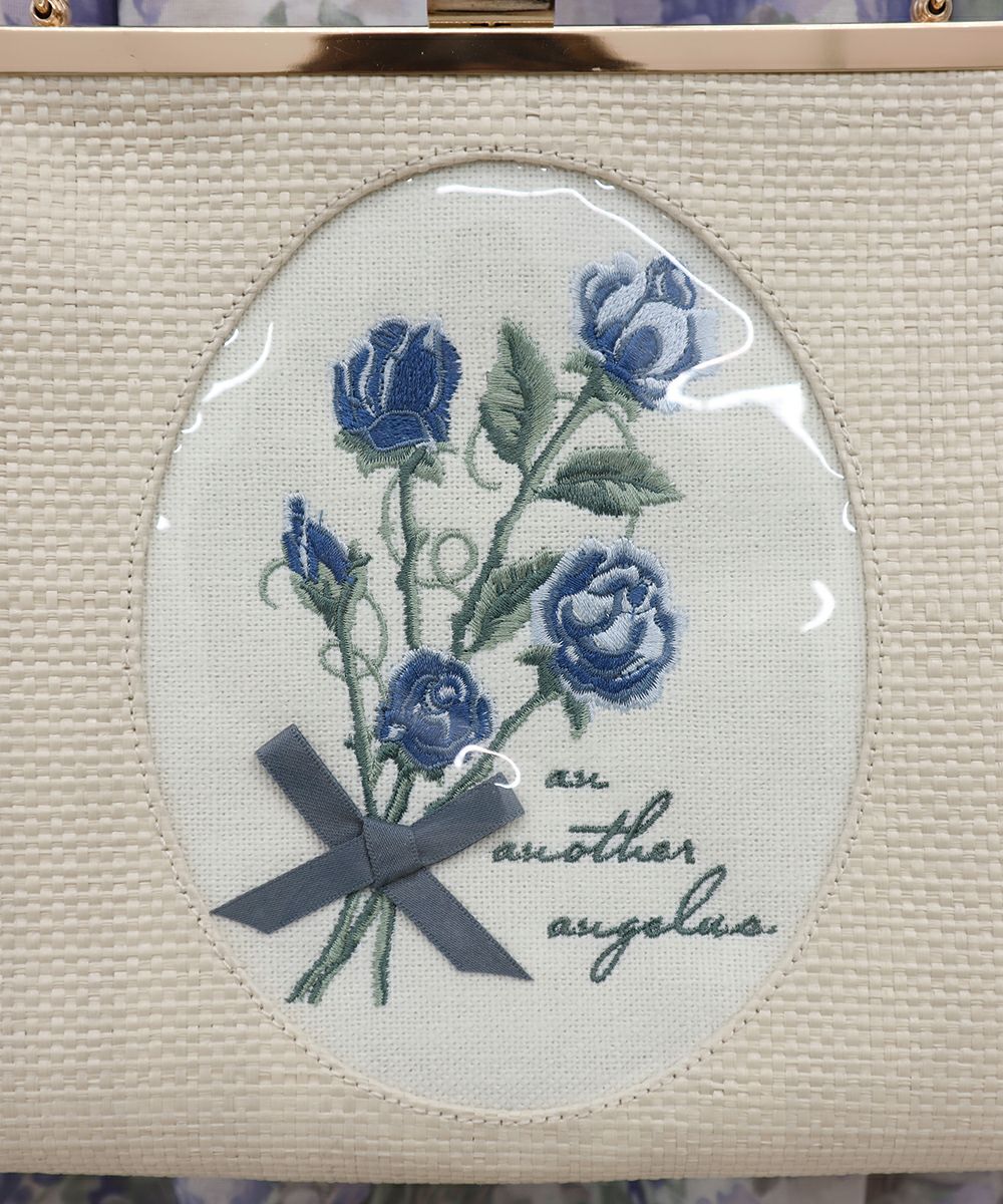 ローズ刺繍クリアハンドルバッグ/an another angelus [37BC05a003] | F