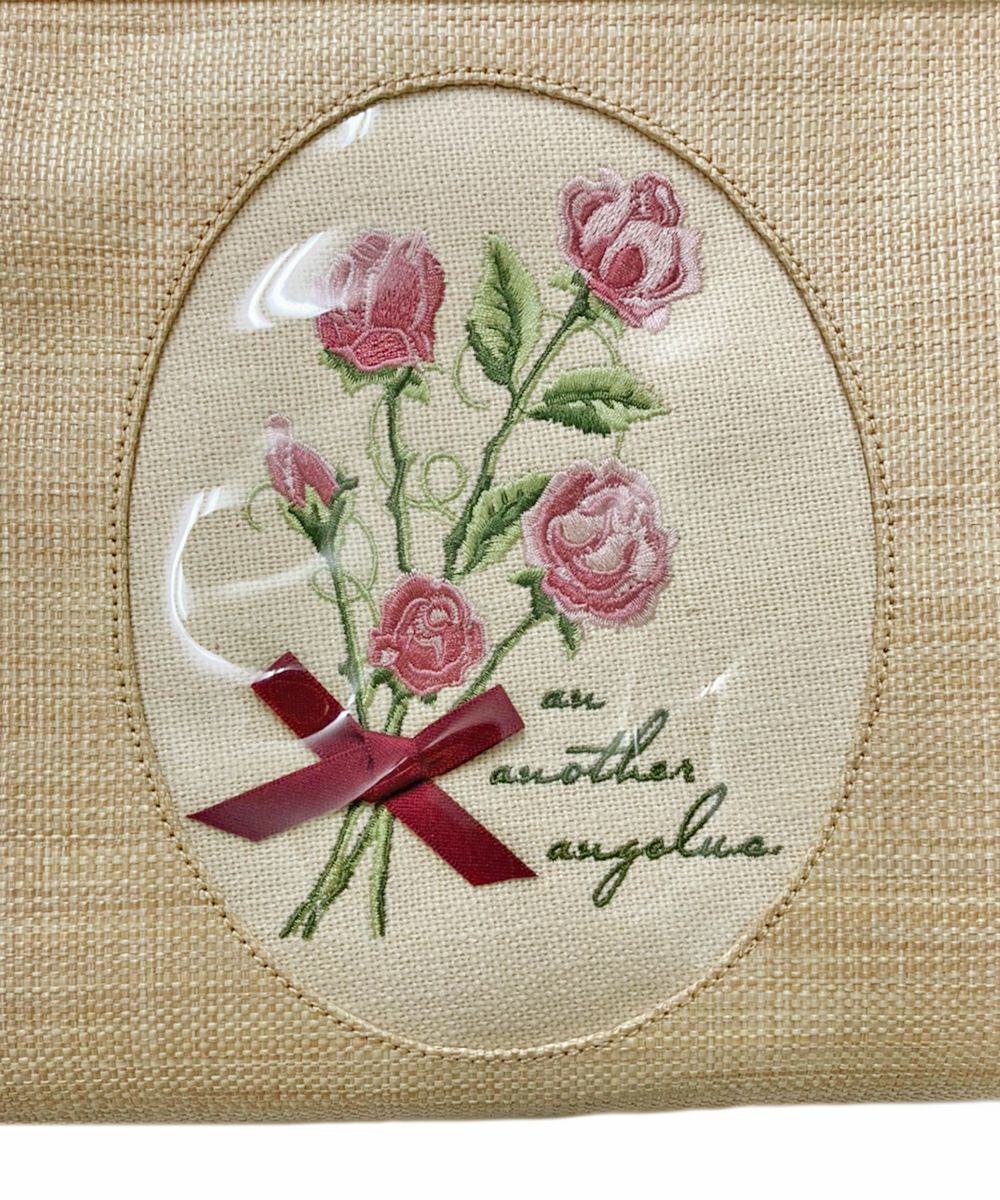 ローズ刺繍クリアハンドルバッグ/an another angelus [37BC05a003] | F
