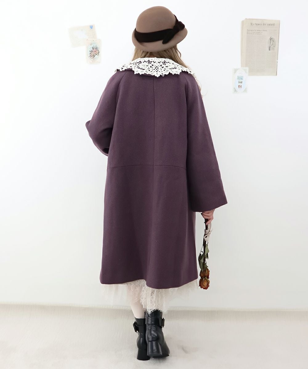 レース衿付きオーバーコート/an another angelus Limited [36DD03j003