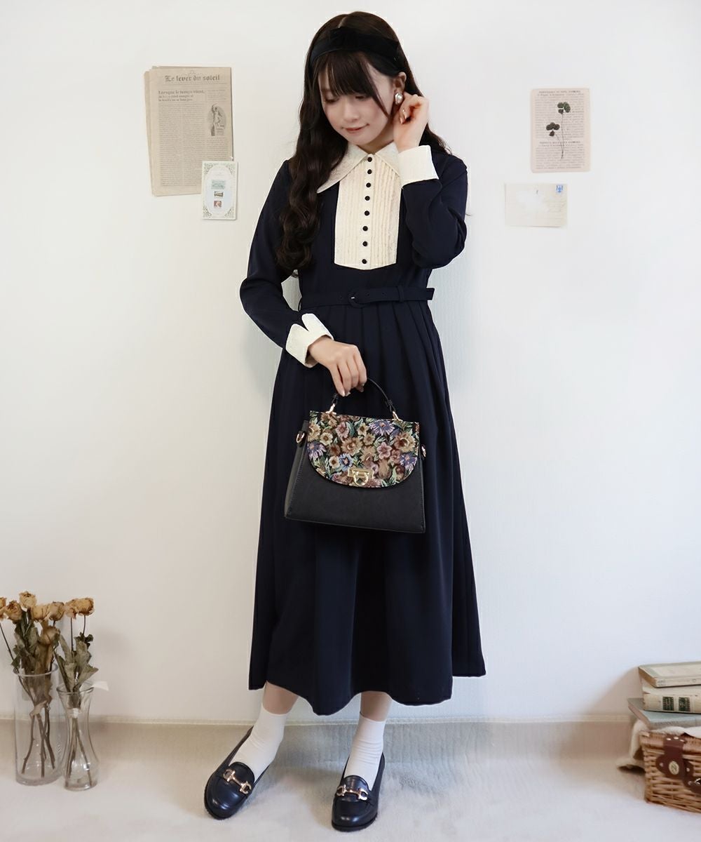 クレリックレースヨーク切替ワンピース/an another angelus Limited