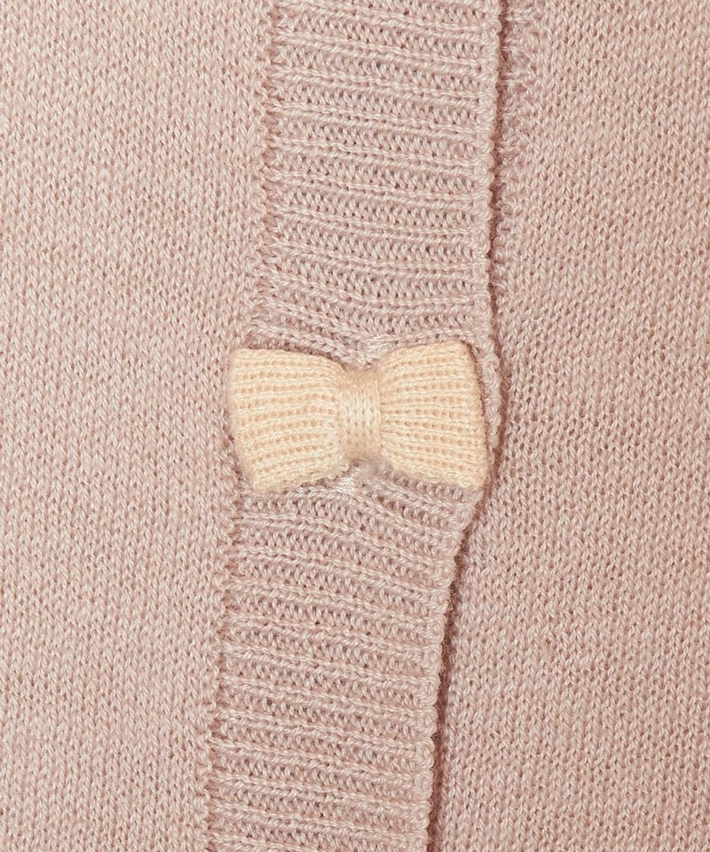 リボンボタン (pink beige)