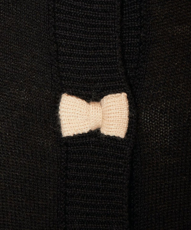 リボンボタン (black)