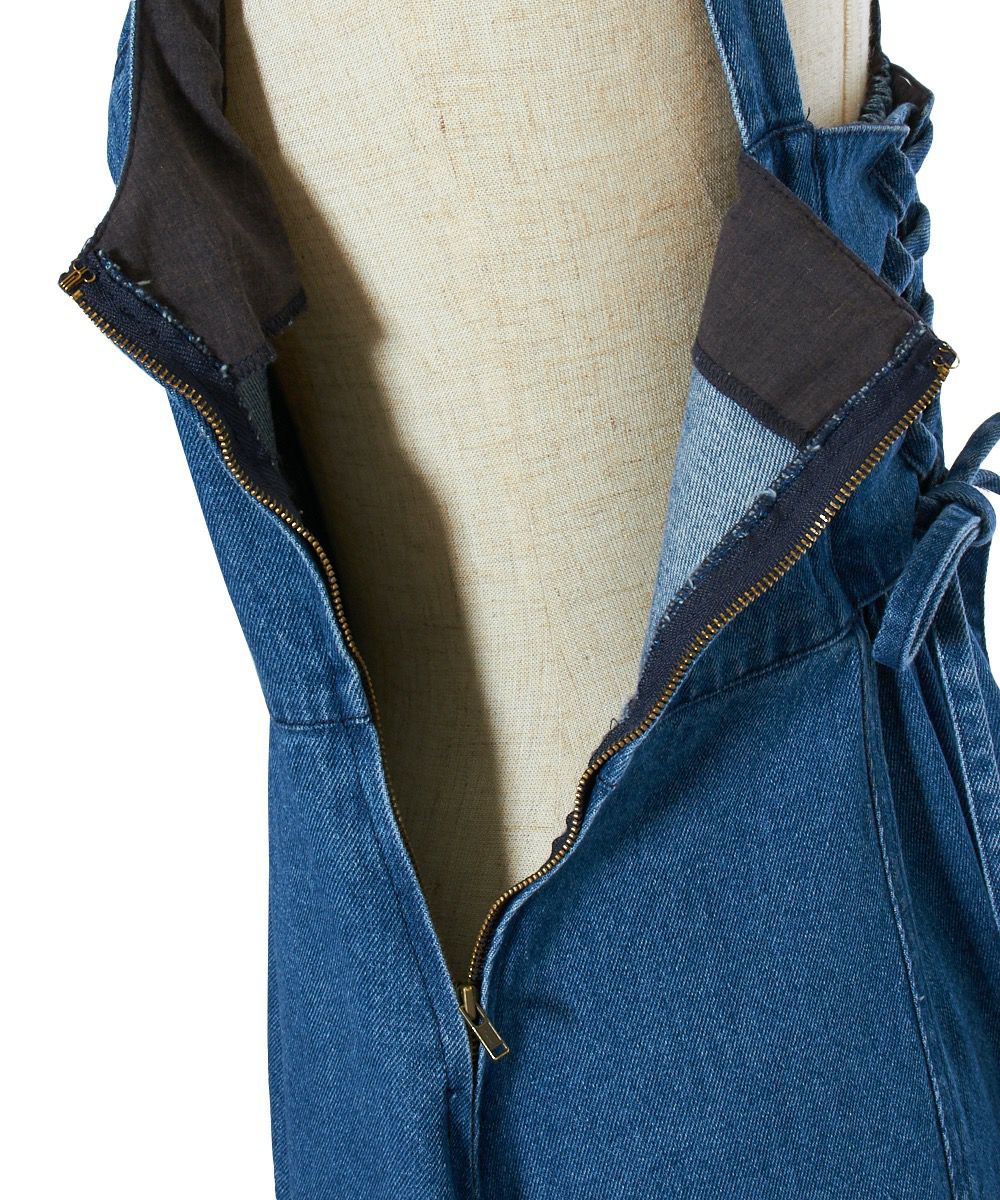 サイドファスナー (blue)