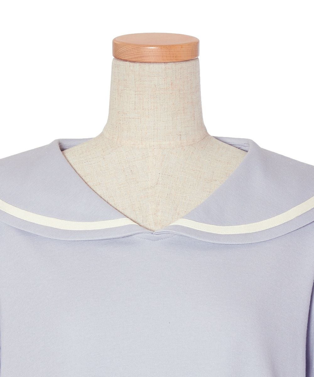 衿アップ (blue gray)