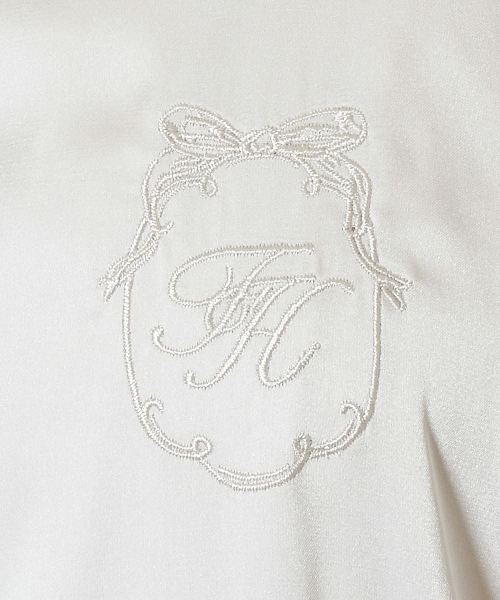 プチローズ刺繍サテン開衿ワンピース/F i.n.t HOME [37HE02g001] | F