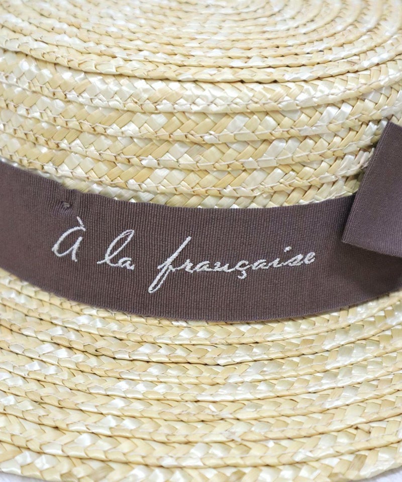 ロゴ刺繍アップ (brown)