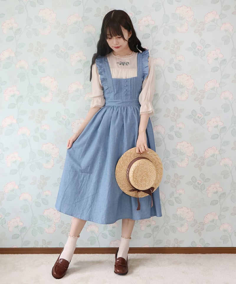 ivory × blue / 162cm