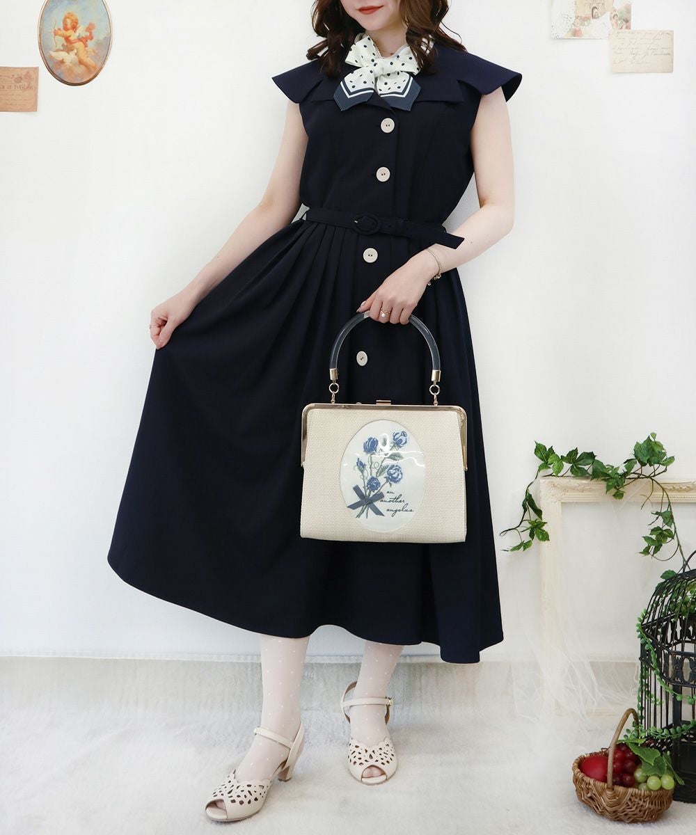 □ビッグ開衿ノースリーブワンピース/an another angelus Limited