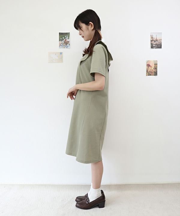 ショルダーフリルクレリックポロワンピース/F i.n.t [37AE06g014] | F