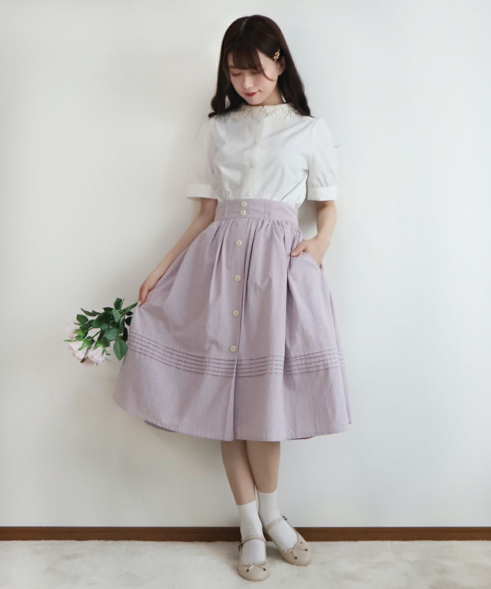 □裾ピンタックギャザースカート/F&A [37CG03p005] | F i.n.t公式通販