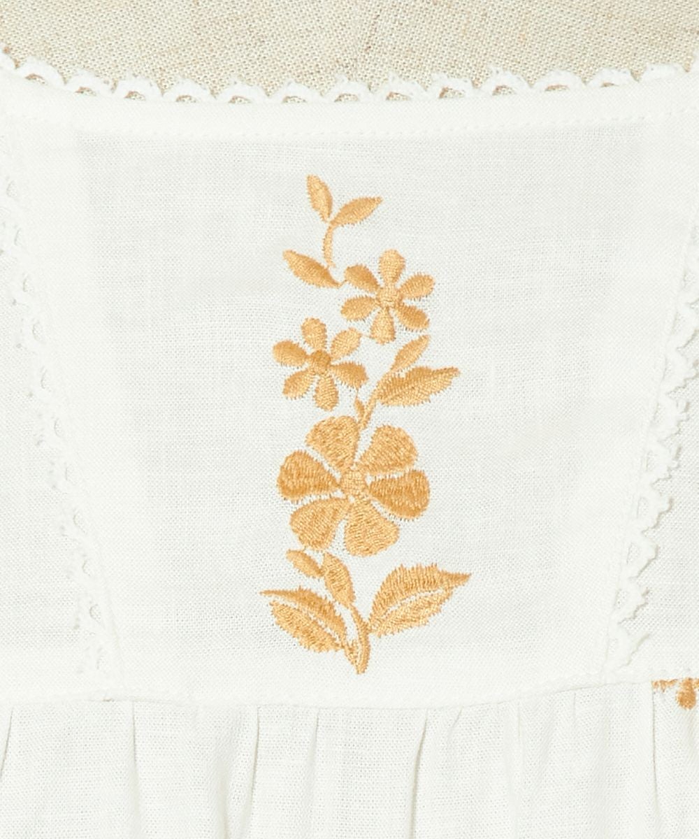 刺繍アップ (off×yellow)