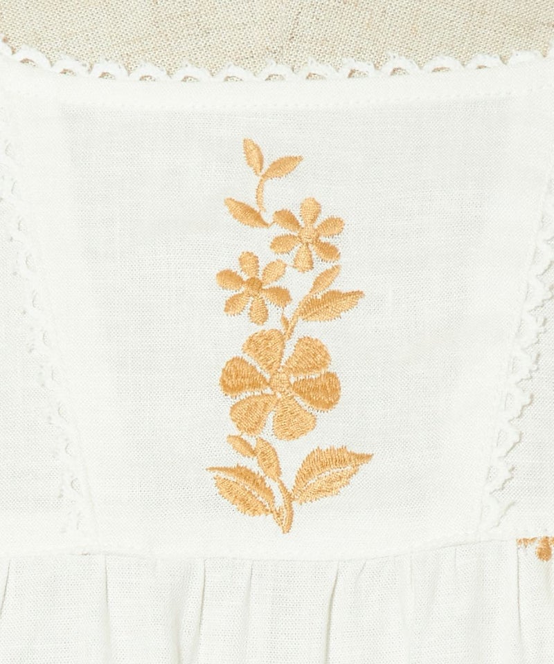 刺繍アップ (off×yellow)