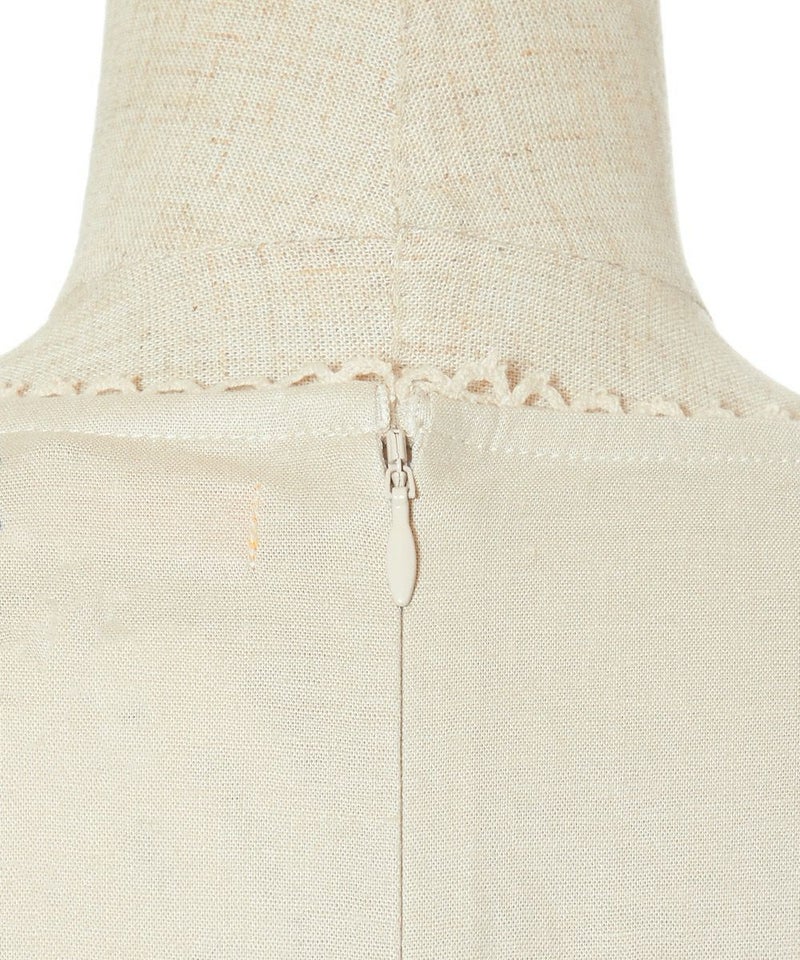 バックファスナー (beige×blue)