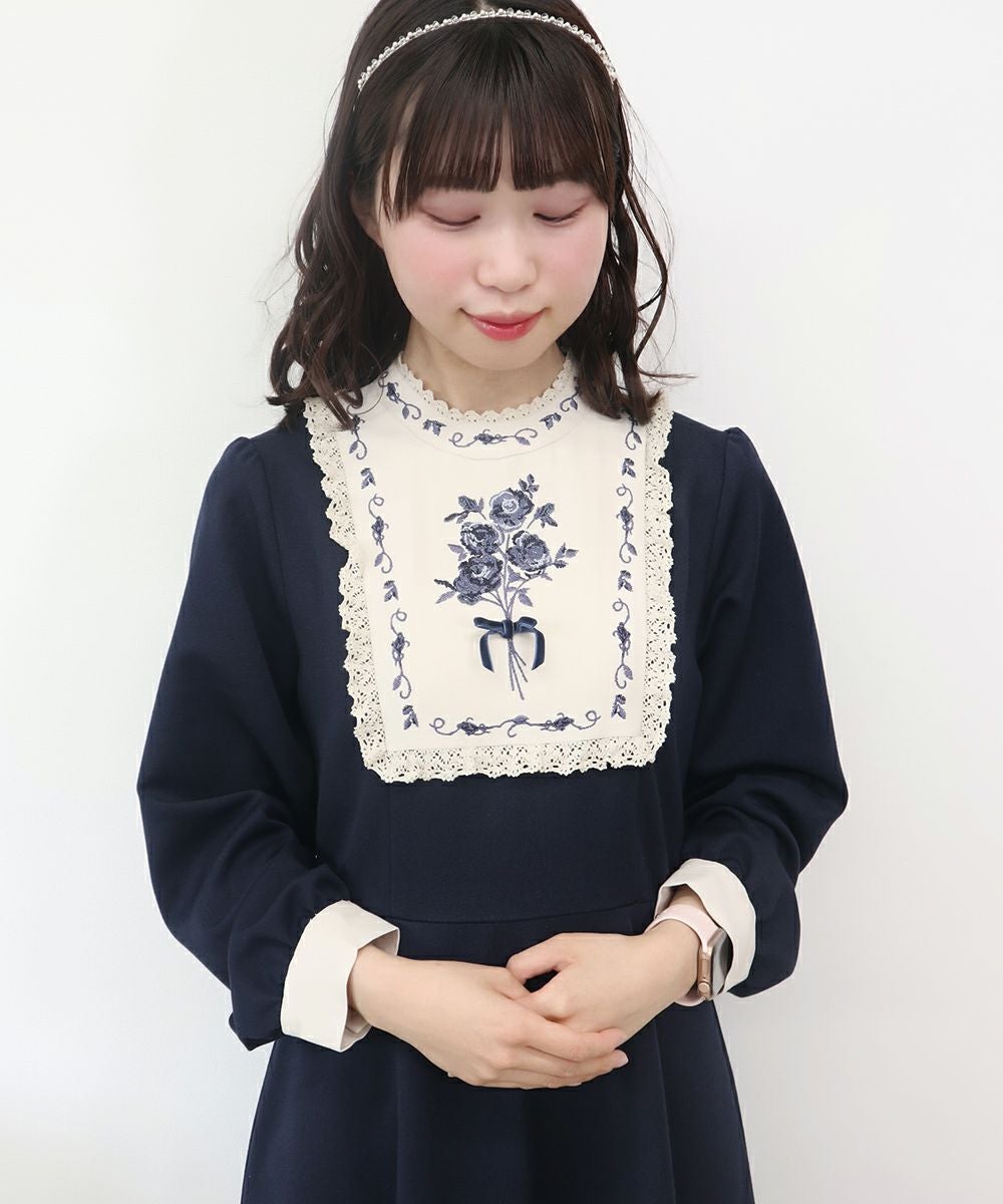 絵画風ヨーク刺繍ワンピース/F i.n.t [39AE02j004] | F i.n.t公式通販