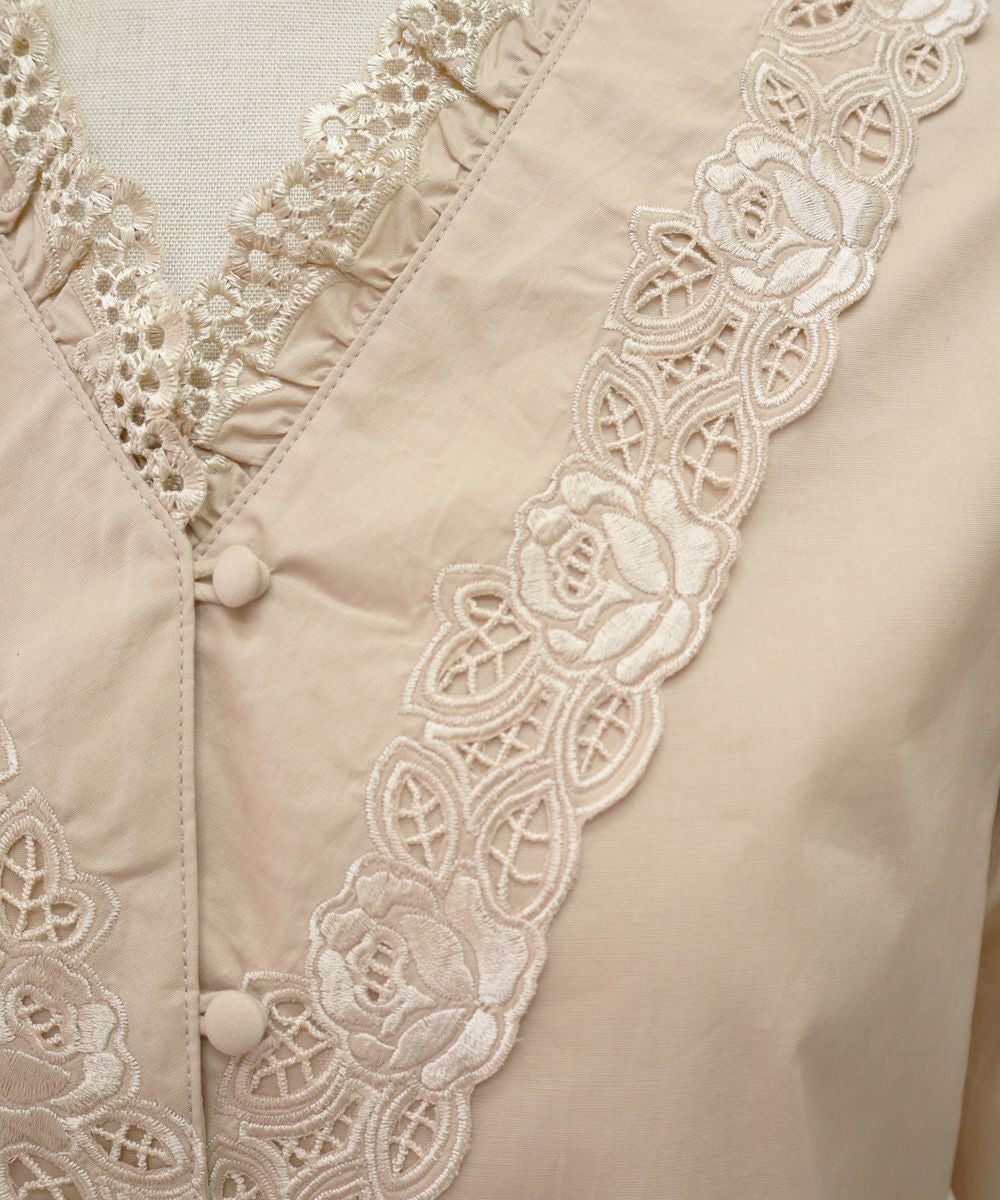 レースアップ (pink beige)
