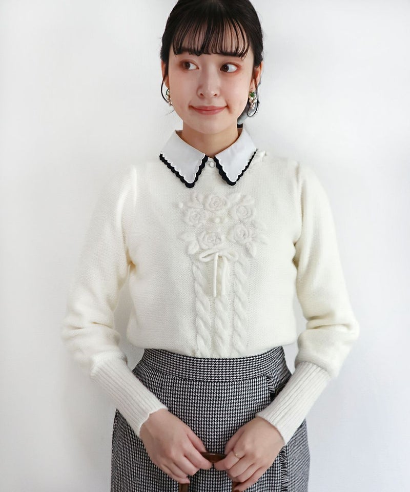 off white / 165cm / ブラウスとの重ね着